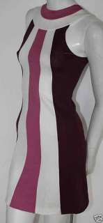 Balenciaga Magenta Pink Cream Jersey Dress NEW sz 36 4  