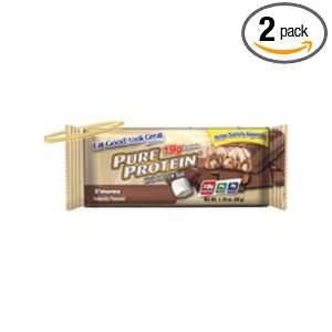 Pure Protein High Protein Bar, Smores, 6 Bars, 1.76 Ounces (Pack of 2 