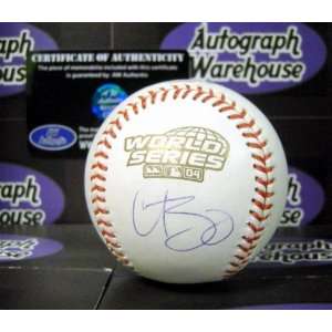 Autographed Curt Schilling Baseball   2004 World Series JSA 