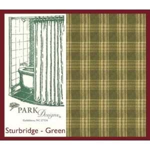   Park Designs Sturgridge Green Country Shower Curtain