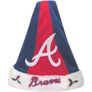  Atlanta Braves Colorblock Santa Hat