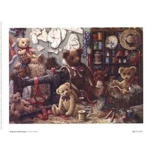  Janet Kruskamp Teddy Bear Workshoppe 8x6 Poster Print 
