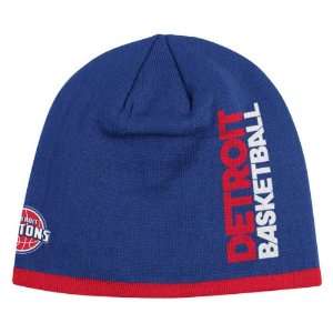 Detroit Pistons adidas 2010 2011 Offical Team Uncuffed Knit Hat 