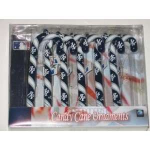  NEW YORK YANKEES Team Logo & Colors CANDY CANE CHRISTMAS 
