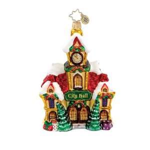  Christopher Radko Dickens Village City Hall Ornament