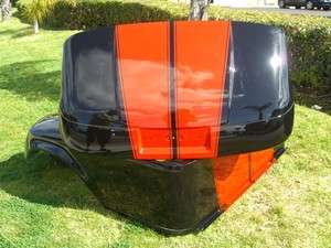 EZ GO 1994 Up CUSTOM Racing Stripe Black and Red Front Rear Body COWL 