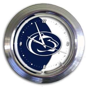  Penn State Nittany Lions 14 Neon Clock