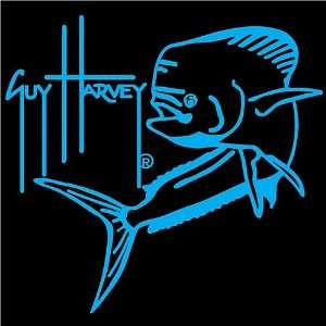  Guy Harvey Signature Dolphinfish Decal BLUE