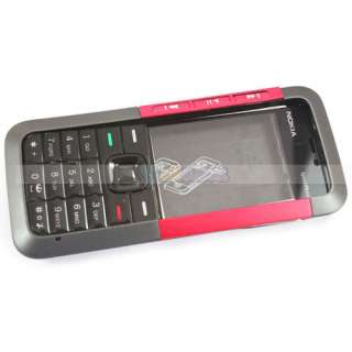 New Full Housing Cover+Keypad For Nokia 5310 Black/Red  