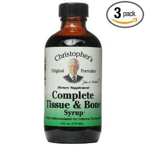 com Dr. Christophers Complete Tissue and Bone syrup   4 Oz, Pack of 3 
