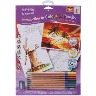  Watercolor Pencil Color by Number Painting Kit   Seaside 