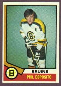 1974 75 Topps Hockey Phil Esposito #200 Bruins NM/MT  