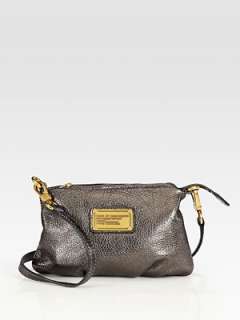 Marc by Marc Jacobs   Classic Q Metallic Leather Percy Bag    