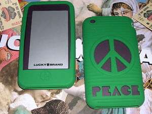 LUCKY BRAND IPHONE GREEN SKIN CASE COVER PEACE NWT SHIPS FREE  
