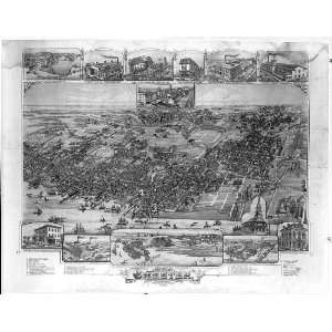 City view,landscape,county atlas,Chester, PA,1885