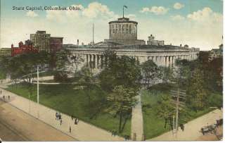 State Capitol Building Columbus OH Ohio 1917 Postcard  