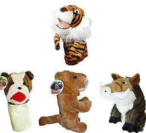   Animal Driver Golf Club Head Covers Choice; Bulldog,Lion,Tiger,Boar