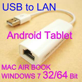   LAN Ethernet cable Adapter for windows xp 2008 7 64 bit MAC air book