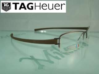 Tag Heuer TH 7203 TRACK 005 BROWN Eyeglasses Frames Size 54  
