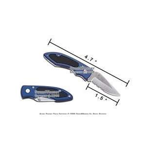   Liner Lock Pocket Folder Knife With Serrated Blade