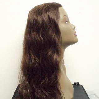 100% INDIAN REMY HUMAN HAIR LACE FRONT WIG #1B WANNABE  