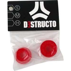  Destructo Conical Soft Bushings Single Red Sports 