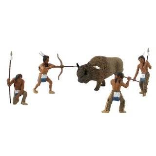  Native American Figures with Teepee, Wildlife, and Horse Toys & Games