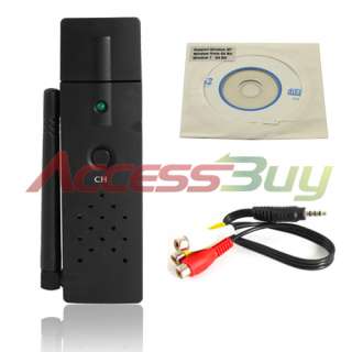   USB DVR Video Recorder Camera Receiver System Black 4 Channel 2.4GHz