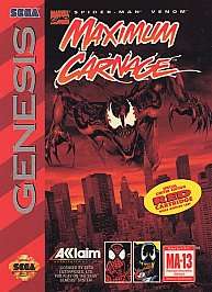 Spider Man   Venom Maximum Carnage Sega Genesis, 1994  