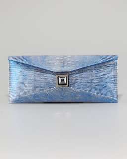 Blue Suede Clutch  