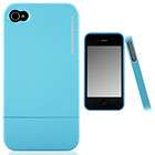   Metallic Slim Glider for Apple iPhone 4 4S (All Carriers) Baby Blue