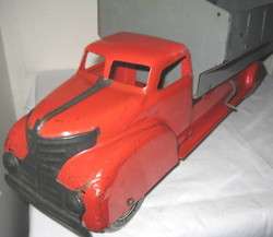 Big Antique Pressed Steel Toy Dump Truck Marx 1930s 1940s  