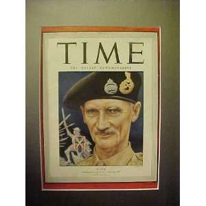 General Bernard Montgomery July 10, 1944 Time Magazine Professionally 
