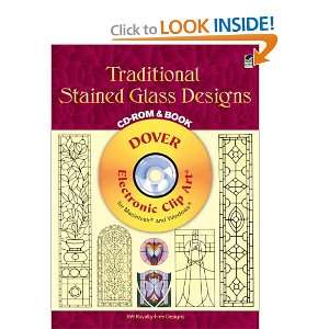  Traditional Stained Glass Designs CD ROM and Book (Dover 