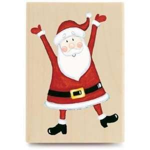  Jolly Santa   Rubber Stamps Arts, Crafts & Sewing