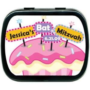 Bat Mitzvah Cupcake Party Favor Tins
