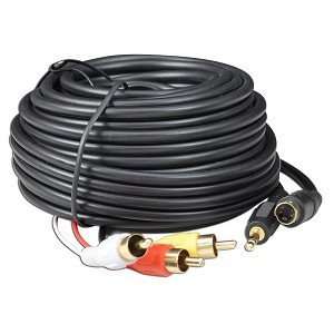 25 S Video & 3.5mm Audio (M) to 3 RCA (M) Composite Video 