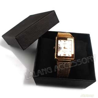 6pcs New Fashion Womens Lady Fashionable Elegant Golden Wristwatch 