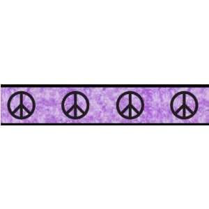  Peace Purple Wallpaper Border by JoJo Designs White Baby