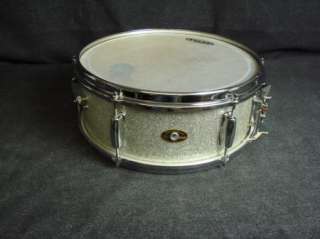 Vintage 1964 Slingerland Silver Sparkle Snare Drum  