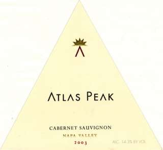 Atlas Peak Cabernet Sauvignon 2003 