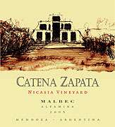 Catena Nicasia Vineyard Zapata Malbec 2005 