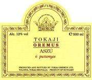 Oremus Tokaji Aszu 6 Puttonyos (500ML) 1981 