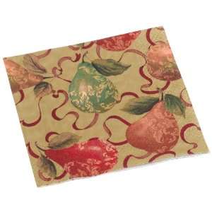   Gilded Pears Set of 20 Paper Dinner Napkin, Gold