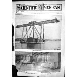  Floating Crane Navy Yard Brooklyn Pontoon 1903 Scientific 