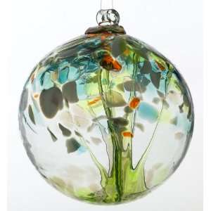 Kitras Art Glass   REBIRTH TREE OF ENCHANTMENT WITCH BALL   Old 
