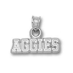   Utah State Aggies Sterling Silver AGGIES Pendant Sports