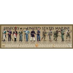 History of the United States Marine Poster by History America American 
