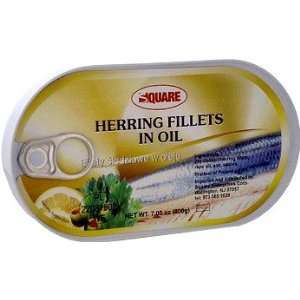 Square Herring Fillets in Oil ( 7.05 oz Grocery & Gourmet Food