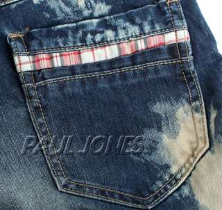   Style Denim Blue Jeans / Pants / Trousers Checker Deco Smarts  